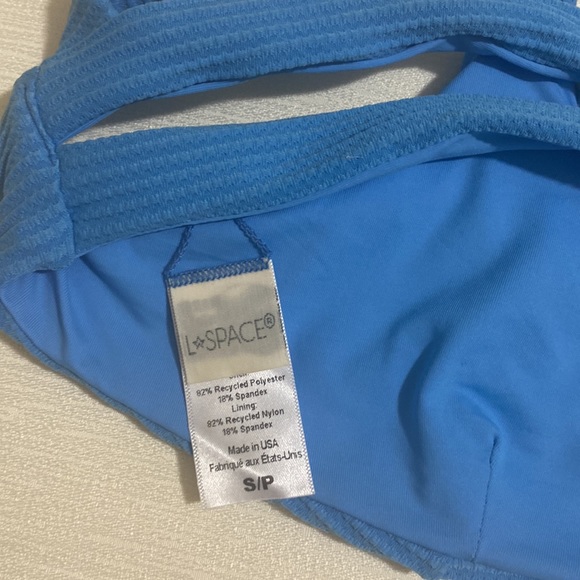 NWOT L*SPACE Women's JESS TOP Ribbed Bikini Top Size S - Picture 5 of 5